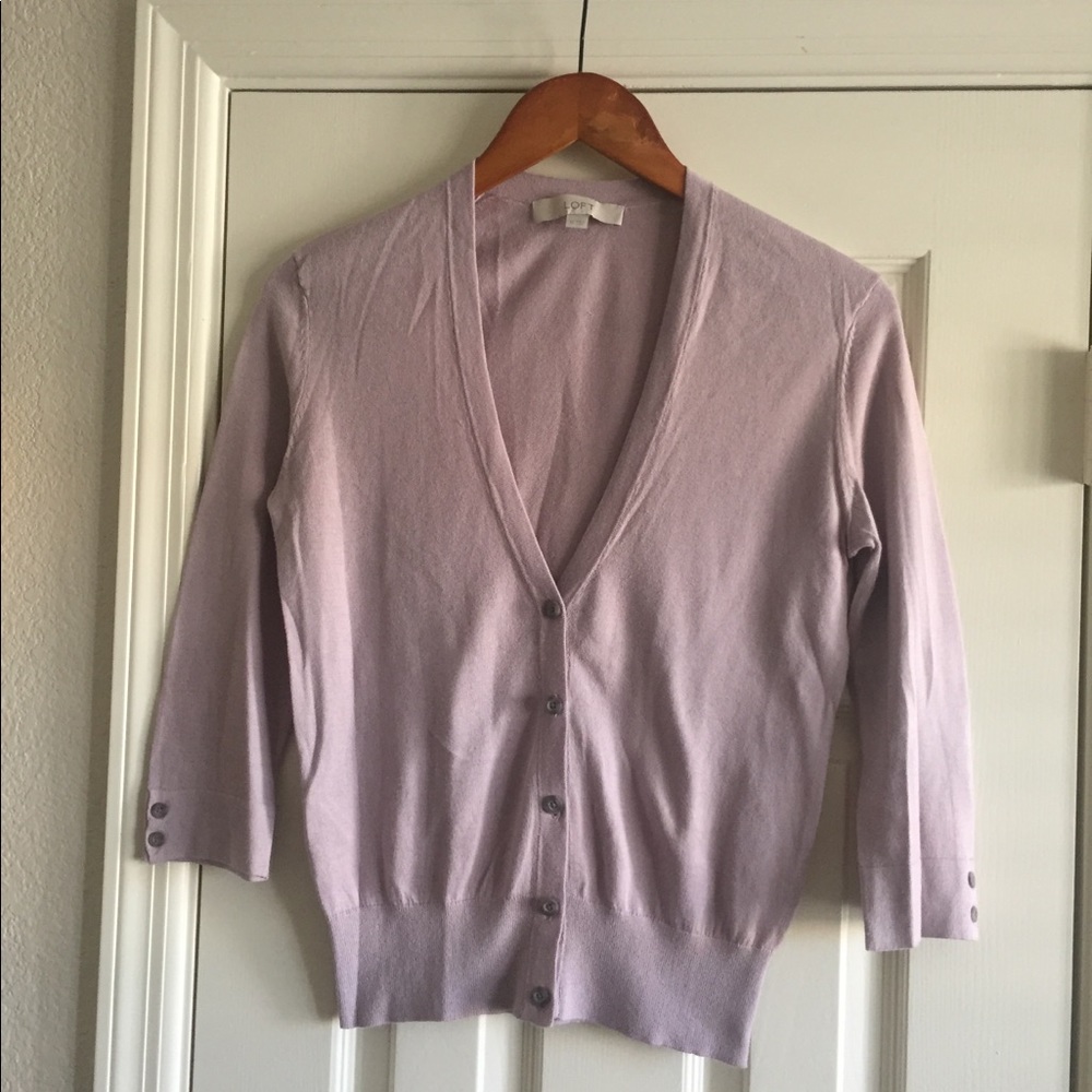 Loft 100% cotton cardigan - never worn